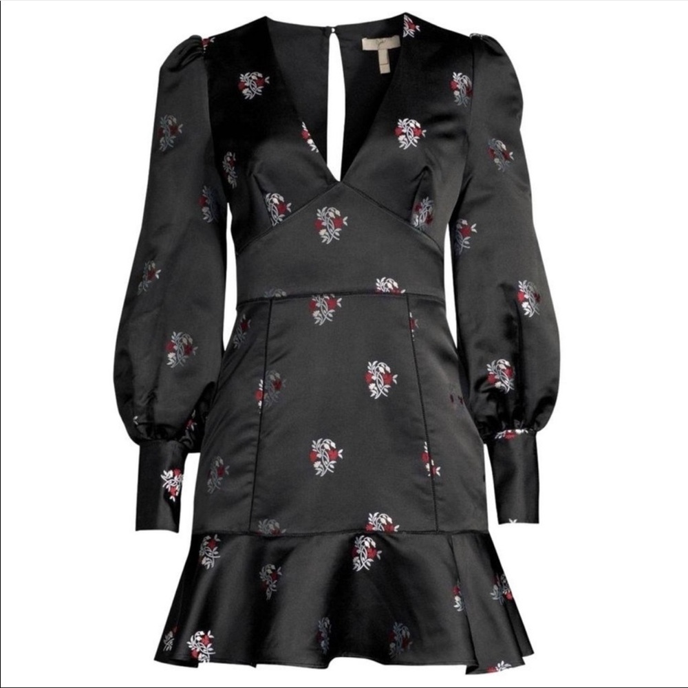 Joie long sleeve foral cocktail dress